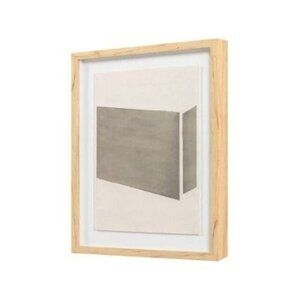Threshold Studio McGee 16x20 Color Block Abstract Glass Framed Wall Art Lt Navy‎